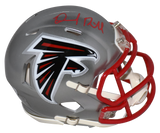 DESMOND RIDDER SIGNED ATLANTA FALCONS FLASH SPEED MINI HELMET BECKETT