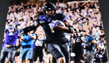 QUENTIN JOHNSTON AUTOGRAPHED TCU HORNED FROGS 16X20 PHOTO BECKETT