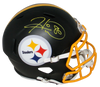 HINES WARD SIGNED PITTSBURGH STEELERS FLAT BLACK FULL SIZE SPEED HELMET BECKETT