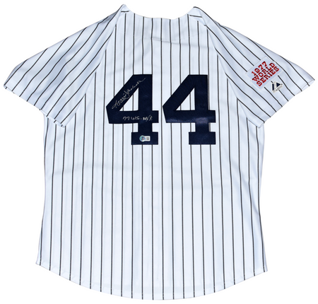 BARRY LARKIN SIGNED MICHIGAN WOLVERINES #16 NAVY BASEBALL JERSEY COA