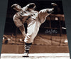 BOB FELLER SIGNED AUTOGRAPHED CLEVELAND INDIANS 16x20 PHOTO JSA W/ HOF 62