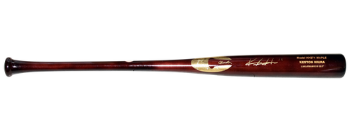 KESTON HIURA SIGNED DODGERS BREWERS CHANDLER PLAYER MODEL BASEBALL BAT BECKETT