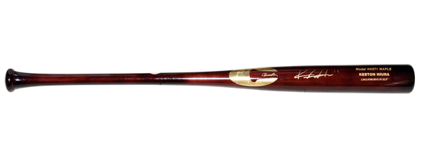 KESTON HIURA SIGNED DODGERS BREWERS CHANDLER PLAYER MODEL BASEBALL BAT BECKETT