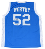 JAMES WORTHY SIGNED NORTH CAROLINA TAR HEELS #52 BASKETBALL JERSEY TRISTAR