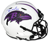 ED REED SIGNED AUTOGRAPHED BALTIMORE RAVENS AUTHENTIC LUNAR HELMET BECKETT