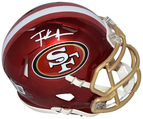 FRANK GORE AUTOGRAPHED SAN FRANCISCO 49ERS FLASH SPEED MINI HELMET BECKETT