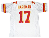 MECOLE HARDMAN AUTOGRAPHED SIGNED KANSAS CITY CHIEFS #17 WHITE JERSEY JSA