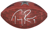 TONY ROMO SIGNED DALLAS COWBOYS WILSON NFL DUKE SHOWCASE FOOTBALL BECKETT