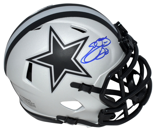 EMMITT SMITH AUTOGRAPHED DALLAS COWBOYS RAVE SPEED MINI HELMET BECKETT