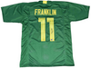 TROY FRANKLIN SIGNED AUTOGRAPHED OREGON DUCKS #11 GREEN JERSEY BECKETT