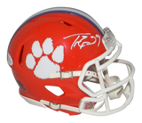 TRAVIS ETIENNE SIGNED AUTOGRAPHED CLEMSON TIGERS SPEED MINI HELMET BECKETT