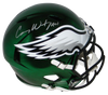 CARSON WENTZ SIGNED PHILADELPHIA EAGLES FULL SIZE CHROME SPEED HELMET FANATICS