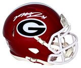 MECOLE HARDMAN SIGNED GEORGIA BULLDOGS FLASH MINI HELMET BECKETT