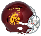 AMON-RA ST BROWN AUTOGRAPHED SIGNED USC TROJANS FULL SIZE SPEED HELMET BECKETT