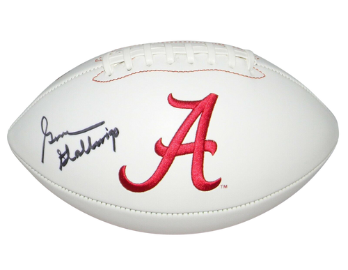 GENE STALLINGS AUTOGRAPHED SIGNED ALABAMA CRIMSON TIDE WHITE LOGO FOOTBALL COA
