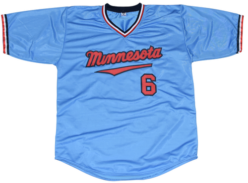 TONY OLIVA SIGNED AUTOGRAPHED MINNESOTA TWINS #6 BLUE JERSEY W/ HOF 2022