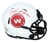 TAYLOR HEINICKE SIGNED WASHINGTON FOOTBALL TEAM LUNAR SPEED MINI HELMET BECKETT