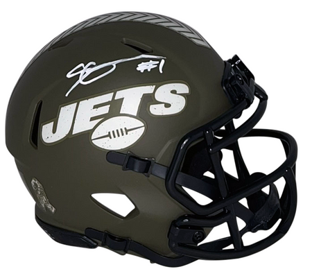 AHMAD SAUCE GARDNER SIGNED NEW YORK JETS ECLIPSE AUTHENTIC HELMET W/ 2022 DROY