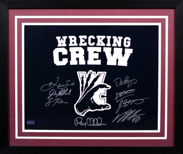 VON MILLER & DAT NGUYEN SIGNED TEXAS A&M AGGIES WRECKING CREW 16x20 FRAMED PHOTO