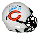 JUSTIN FIELDS AUTOGRAPHED SIGNED CHICAGO BEARS LUNAR FULL SIZE HELMET BECKETT
