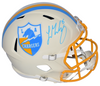 LADD McCONKEY SIGNED LOS ANGELES CHARGERS RETRO FULL SIZE SPEED HELMET BECKETT