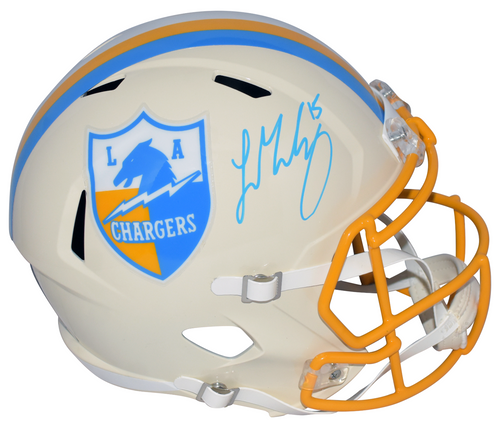 LADD McCONKEY SIGNED LOS ANGELES CHARGERS RETRO FULL SIZE SPEED HELMET BECKETT