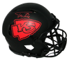 TYRANN MATHIEU SIGNED KANSAS CITY CHIEFS AUTHENTIC ECLIPSE HELMET + HONEY BADGER