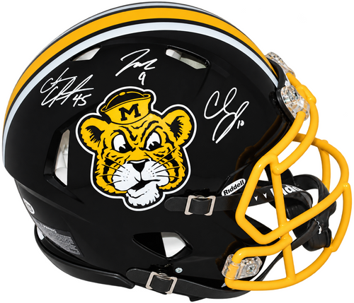 CHASE DANIEL JEREMY MACLIN COFFMAN SIGNED MISSOURI TIGERS SPEED AUTHENTIC HELMET
