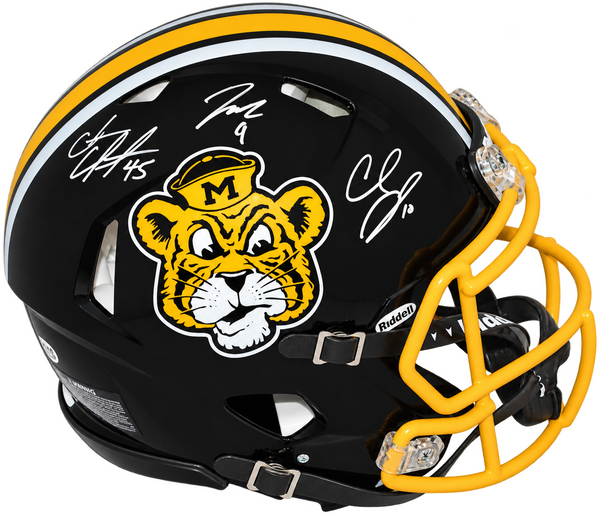 CHASE DANIEL JEREMY MACLIN COFFMAN SIGNED MISSOURI TIGERS SPEED AUTHENTIC HELMET