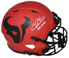 ANDRE JOHNSON SIGNED HOUSTON TEXANS RAVE AUTHENTIC SPEED HELMET W/ HOF 2024