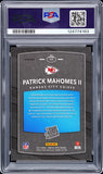 PATRICK MAHOMES SIGNED 2017 PANINI DONRUSS OPTIC RED/YELLOW ROOKIE PSA 9 AUTO 10