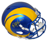 DARRELL HENDERSON JR SIGNED LOS ANGELES RAMS 2020 FULL SIZE SPEED HELMET BECKETT