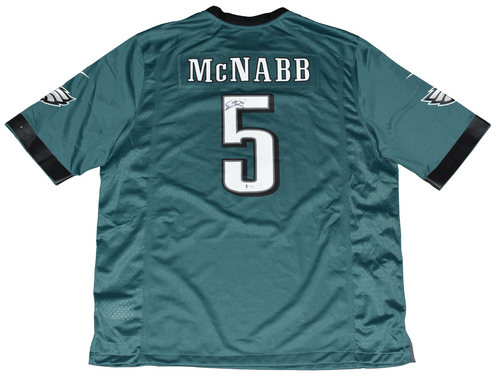 DONOVAN McNABB SIGNED PHILADELPHIA EAGLES #5 GREEN NIKE JERSEY BECKETT
