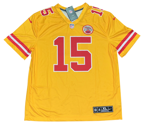 PATRICK MAHOMES SIGNED KANSAS CITY CHIEFS #15 NIKE INVERTED COLORS JERSEY BAS