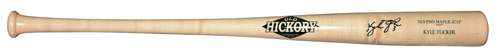 KYLE TUCKER SIGNED LOS ANGELES DODGERS OLD HICKORY PLAYER MODEL BLONDE BAT BAS