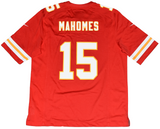 PATRICK MAHOMES SIGNED KANSAS CITY CHIEFS RED NIKE SUPER BOWL LVIII JERSEY BAS