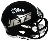 BREECE HALL AUTOGRAPHED NEW YORK JETS 2025 RIVALRIES SPEED MINI HELMET BECKETT