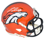 JERRY JEUDY AUTOGRAPHED DENVER BRONCOS FLASH SPEED MINI HELMET BECKETT