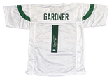 AHMAD SAUCE GARDNER SIGNED AUTOGRAPHED NEW YORK JETS #1 WHITE JERSEY BECKETT