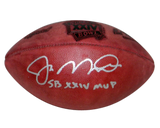 JOE MONTANA AUTOGRAPHED SIGNED OFFICIAL SUPER BOWL XXIV 24 WILSON FOOTBALL 49ERS