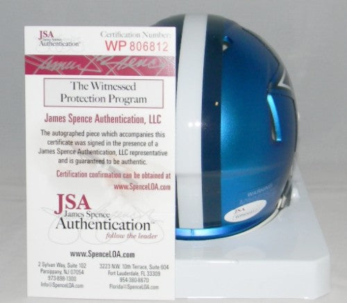 JAYLON SMITH SIGNED AUTOGRAPHED DALLAS COWBOYS BLAZE SPEED MINI HELMET JSA
