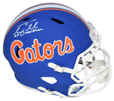 TIM TEBOW AUTOGRAPHED FLORIDA GATORS BLUE FULL SIZE SPEED HELMET W/ 07 HEISMAN