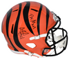 ADAM JONES SIGNED CINCINNATI BENGALS FULL SIZE SPEED HELMET W/ PACMAN