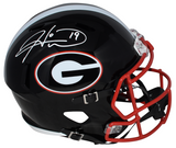 HINES WARD AUTOGRAPHED GEORGIA BULLDOGS BLACK FULL SIZE SPEED HELMET BECKETT