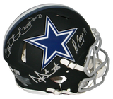DAK PRESCOTT EZEKIEL ELLIOTT AMARI COOPER SIGNED COWBOYS BLACK AUTHENTIC HELMET