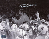 TOM OSBORNE AUTOGRAPHED SIGNED NEBRASKA CORNHUSKERS 8x10 PHOTO COA