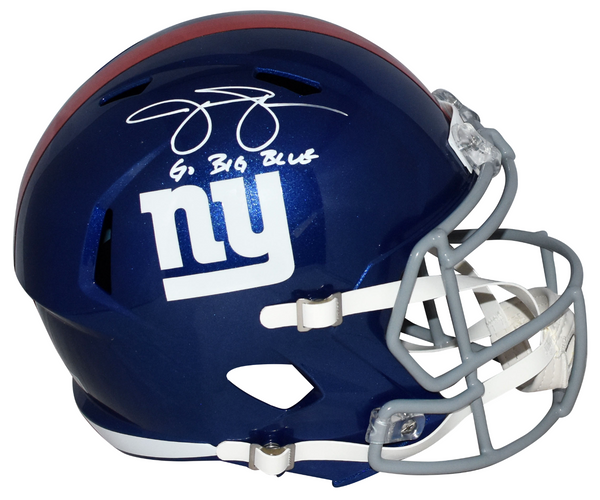 JASON SEHORN SIGNED NEW YORK GIANTS FULL SIZE SPEED HELMET W/ GO BIG BLUE