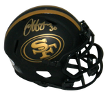 JEFF WILSON JR SIGNED SAN FRANCISCO 49ERS ECLIPSE SPEED MINI HELMET BECKETT
