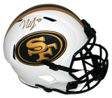 NICK BOSA AUTOGRAPHED SAN FRANCISCO 49ERS FULL SIZE LUNAR HELMET BECKETT
