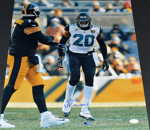 JALEN RAMSEY AUTOGRAPHED JACKSONVILLE JAGUARS VS STEELERS 16x20 PHOTO JSA
